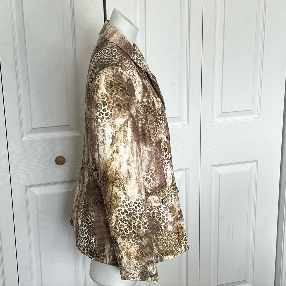 Joseph Ribhoff Snake Print Jacket Size 14 - Picture 6 of 15